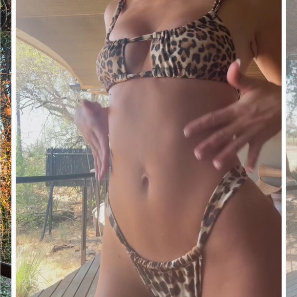 Strawberry Milk Mob Leopard Print Bikini - Picture 6 of 7